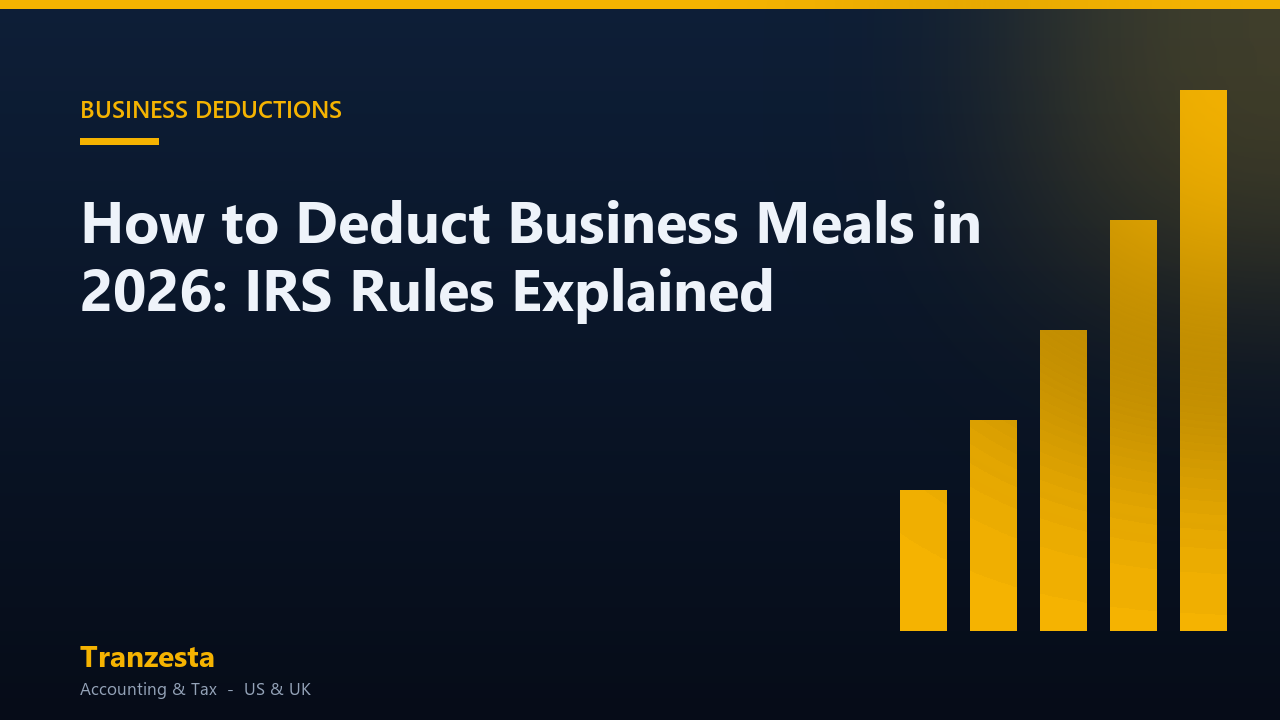 How to Deduct Business Meals in 2026: IRS Rules Explained