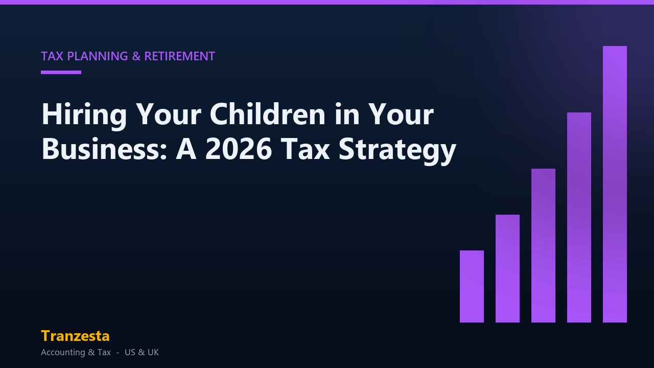 Hiring your children in your business - Tranzesta tax guide