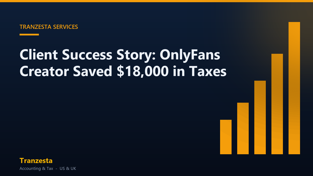 Client Success Story: OnlyFans Creator Saved $18,000 in Taxes