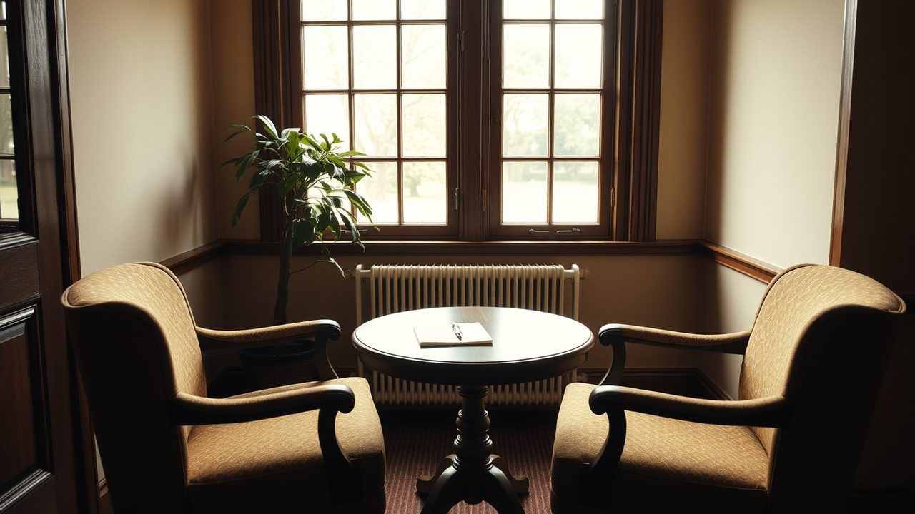 Meeting room set up for a consultation with a US-UK tax adviser