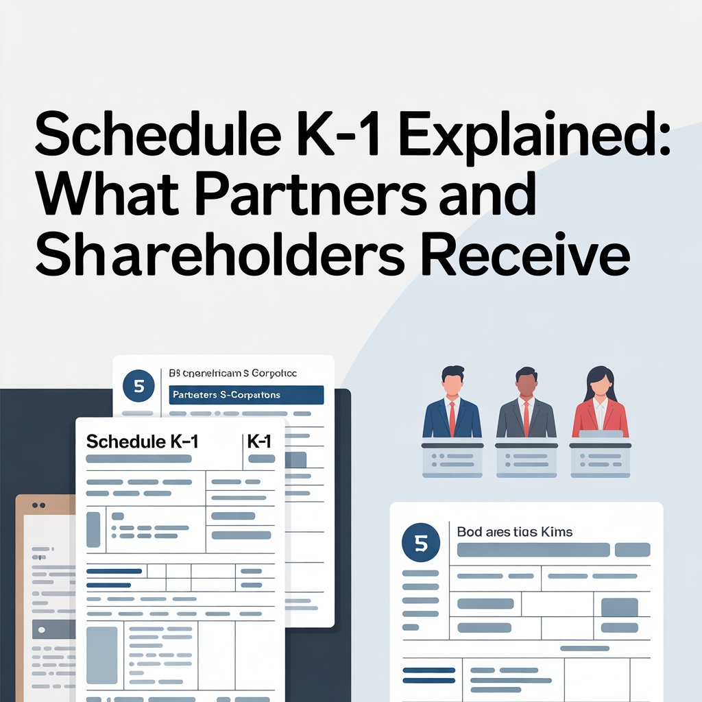 schedule K-1 explained partners shareholders