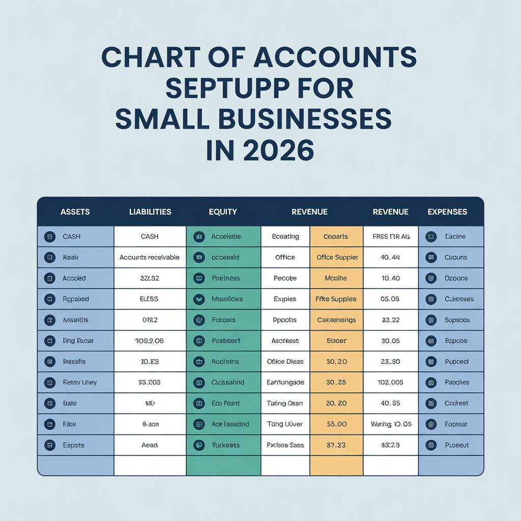 chart of accounts small business setup