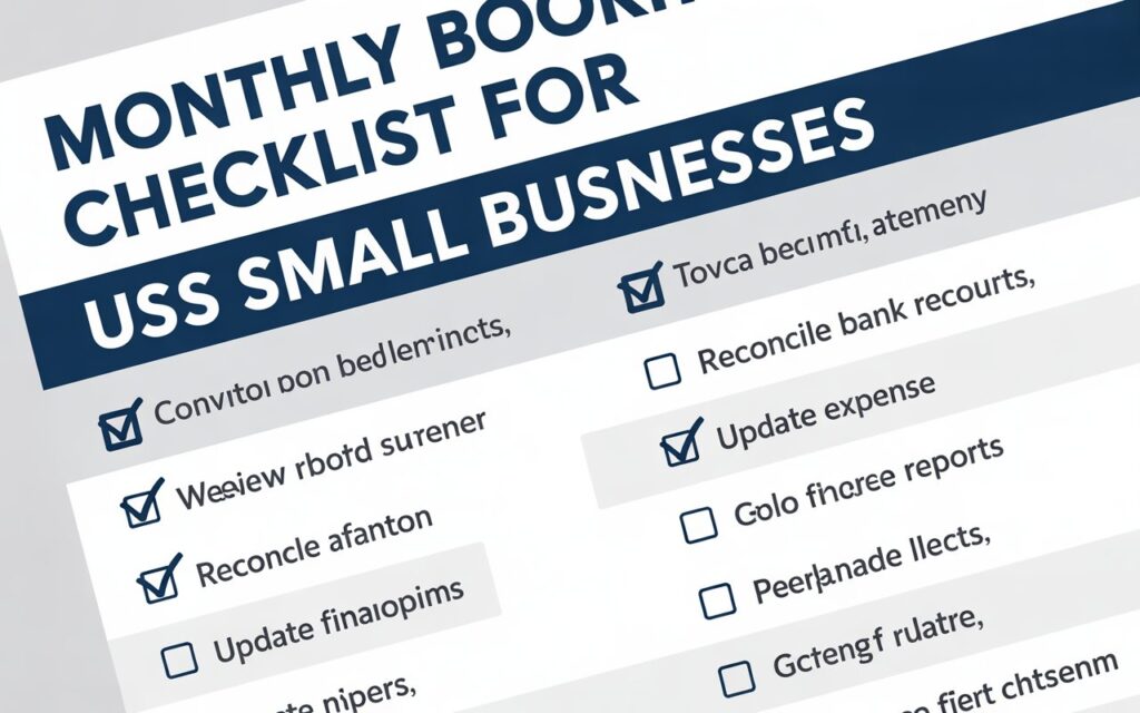 monthly bookkeeping checklist small business