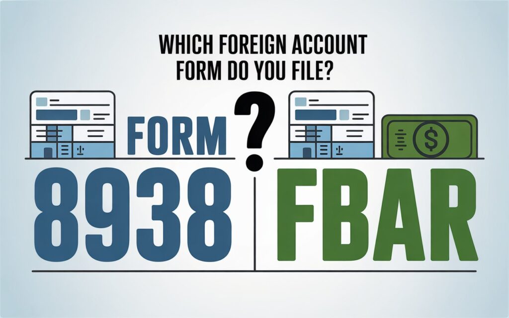 Form 8938 vs FBAR foreign accounts