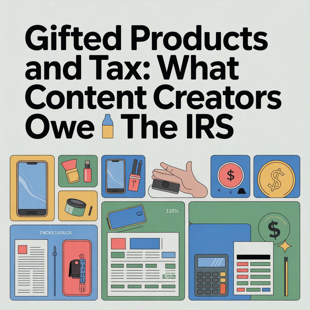 gifted products tax content creators IRS