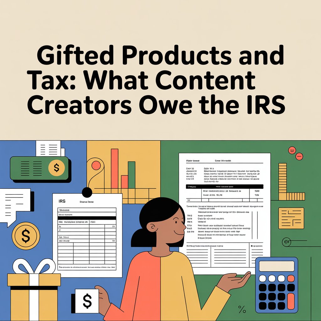 gifted products tax content creators IRS