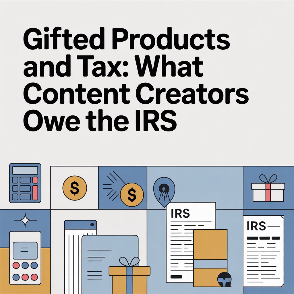 gifted products tax content creators IRS