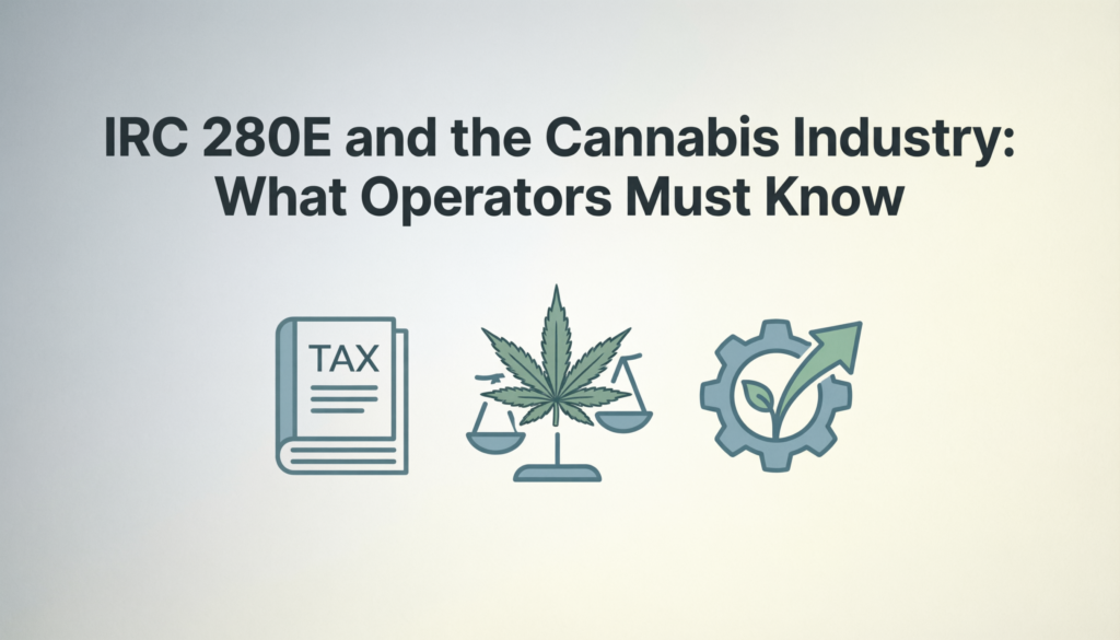IRC 280E cannabis industry