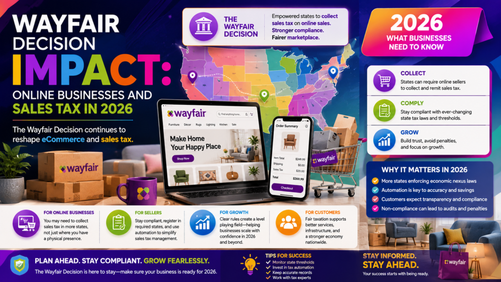 Wayfair decision on online business sales tax