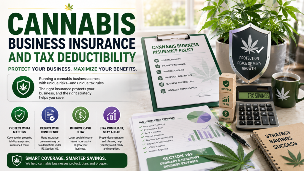 cannabis business insurance tax deductibility
