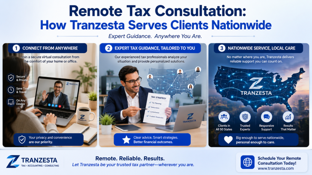 remote tax consultation nationwide USA