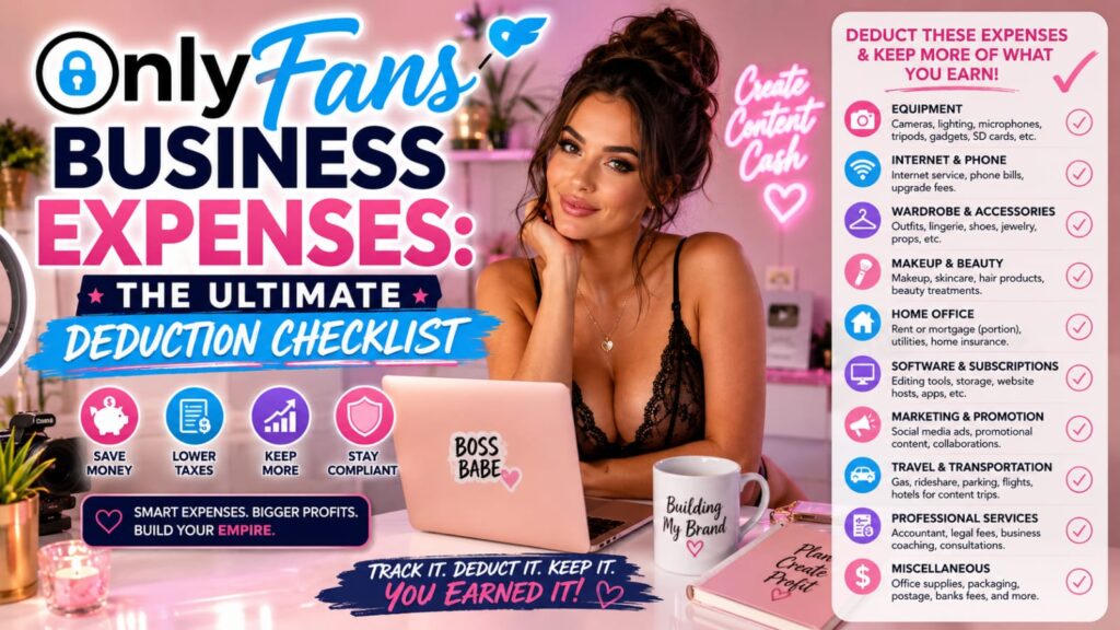 OnlyFans business expenses deduction checklist