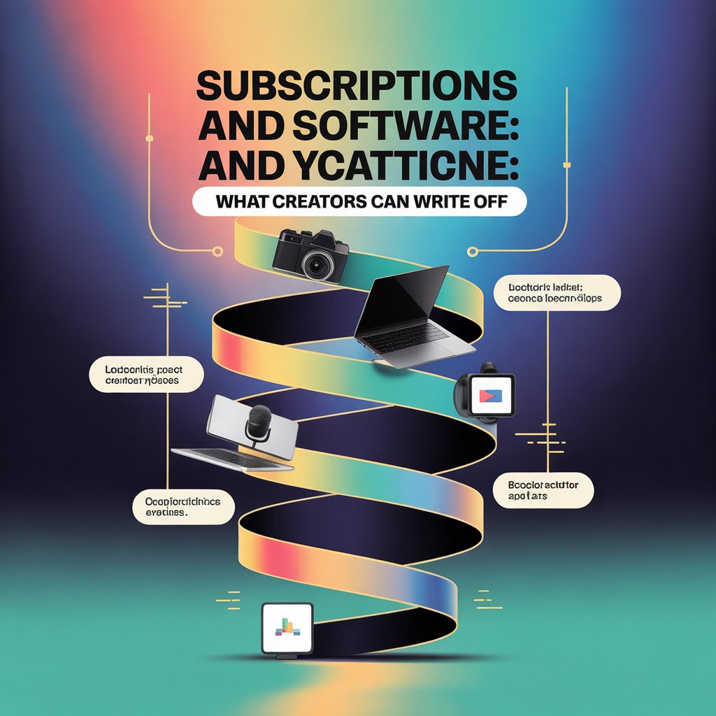 subscriptions software tax write-off creators