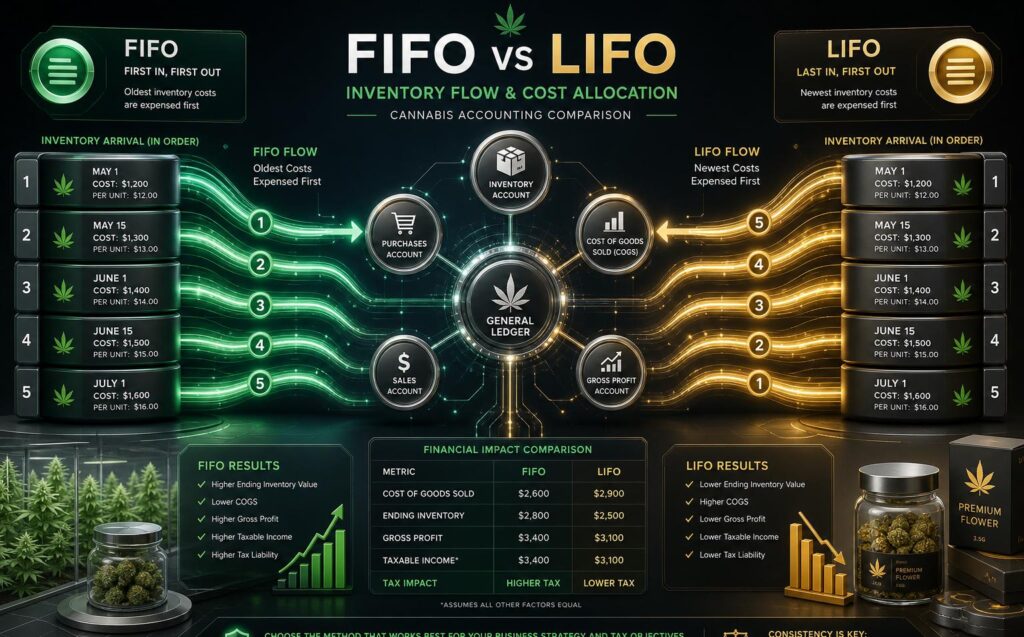 cannabis inventory accounting FIFO LIFO