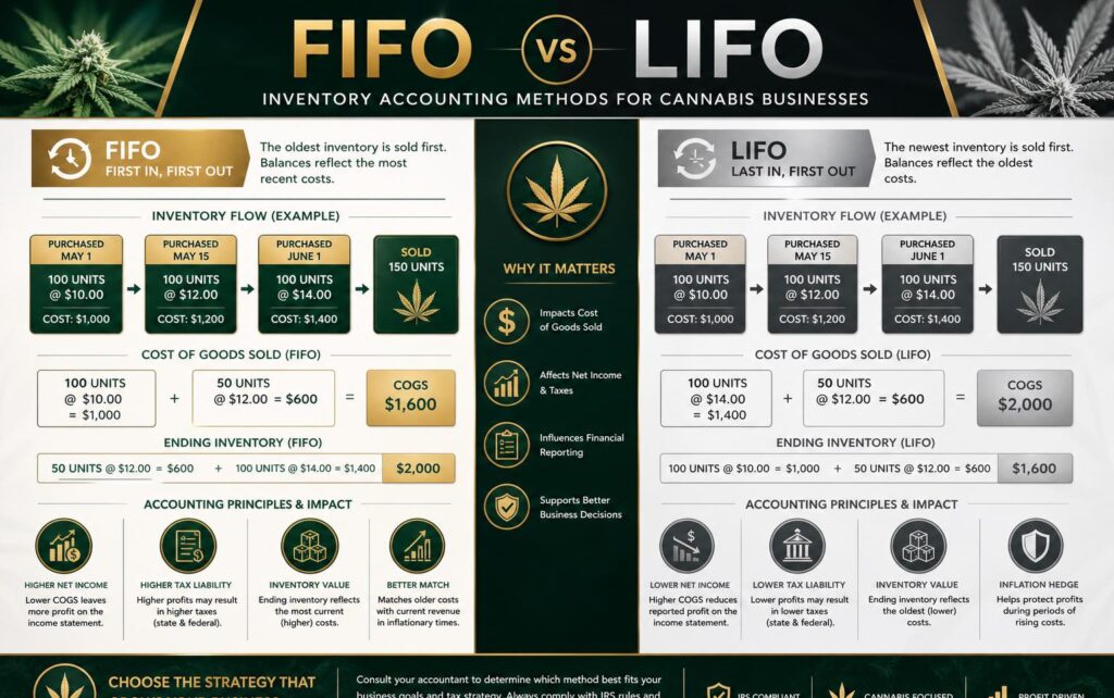 cannabis inventory accounting FIFO LIFO