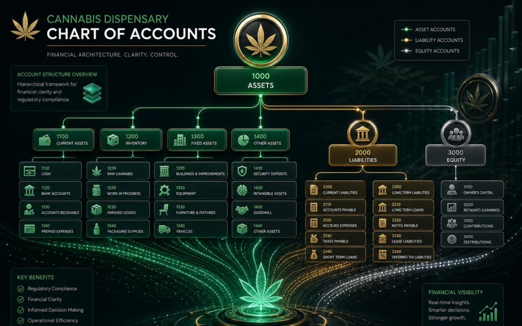 cannabis dispensary chart of accounts setup