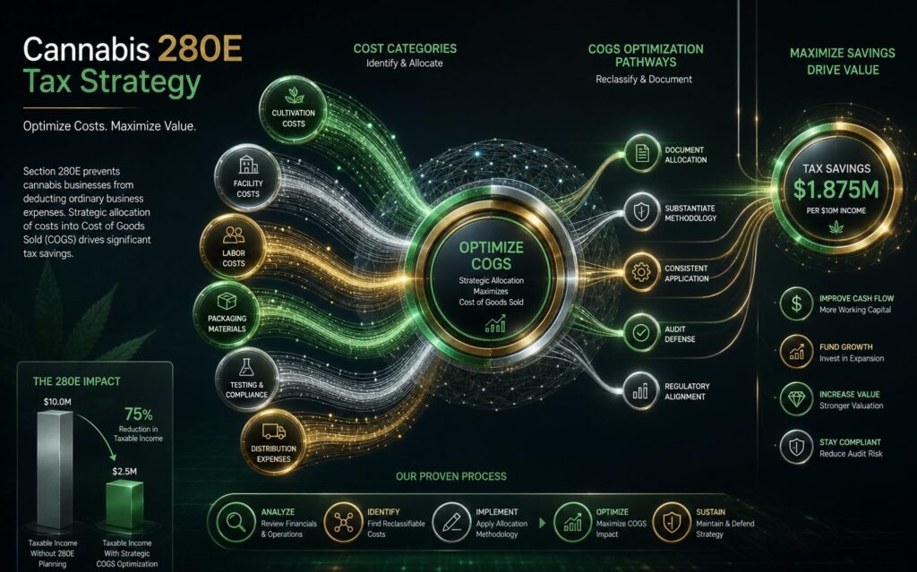 cannabis 280E maximize cost of goods sold