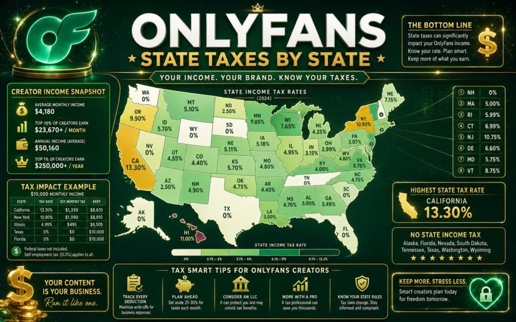 OnlyFans state taxes by state