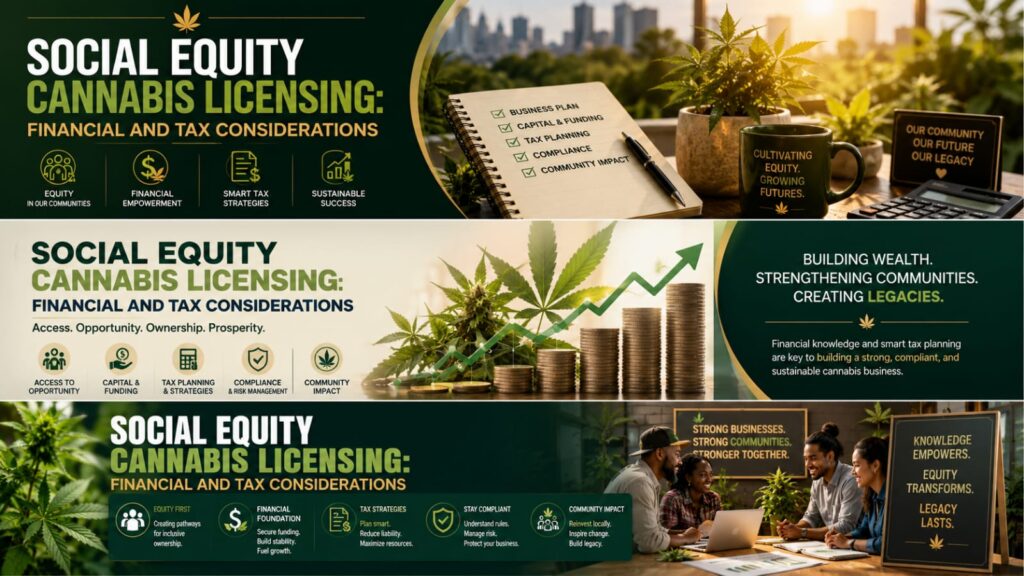 social equity cannabis license financial tax