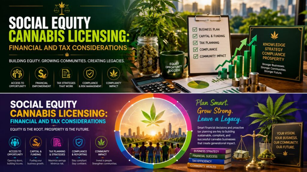 social equity cannabis license financial tax