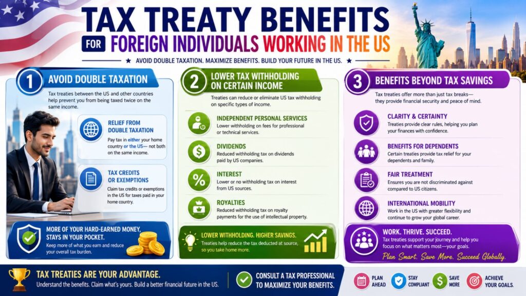 Tax treaty benefits foreign individuals in the USA