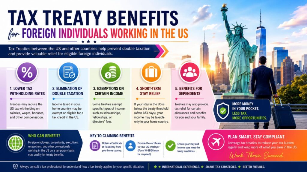 Tax treaty benefits foreign individuals in the USA