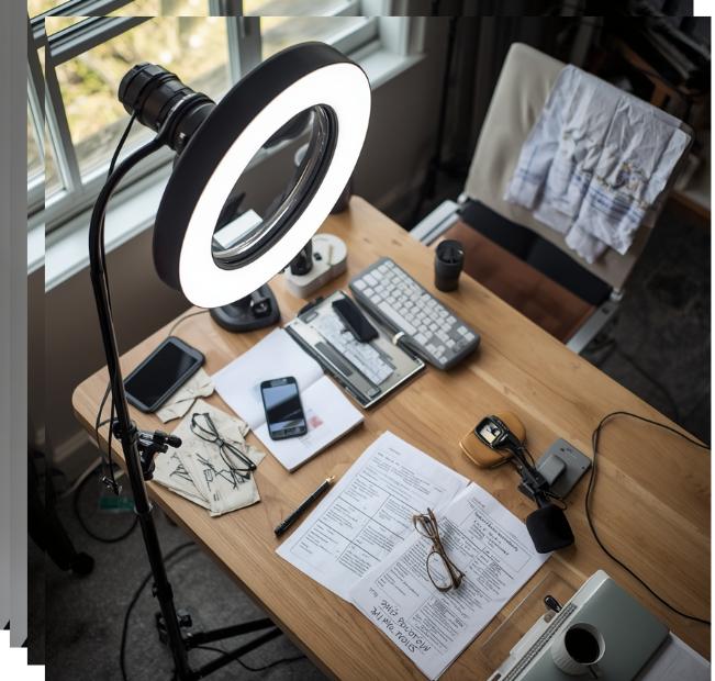 ring light studio equipment tax deductible creator