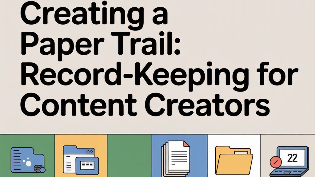 record keeping content creators paper trail