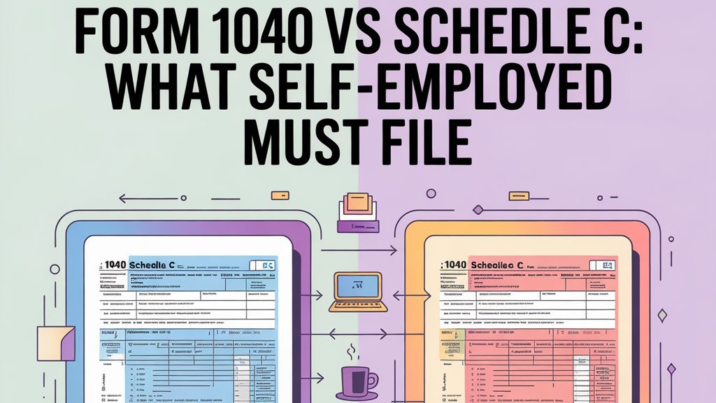 Form 1040 vs Schedule C self-employed