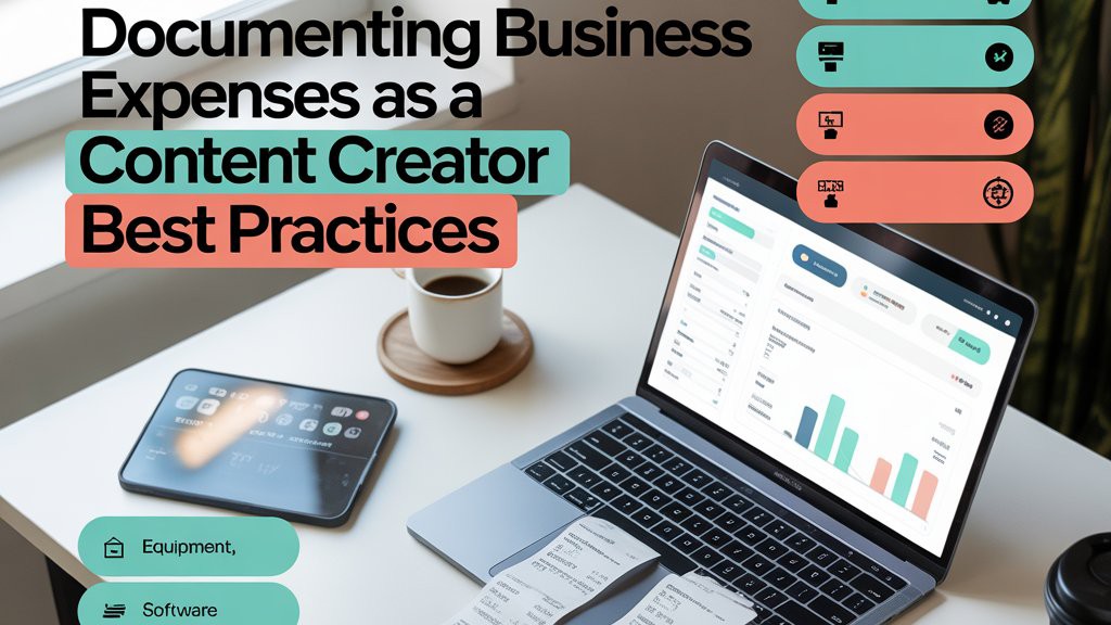 documenting business expenses content creator