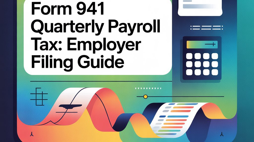Form 941 quarterly payroll tax employer