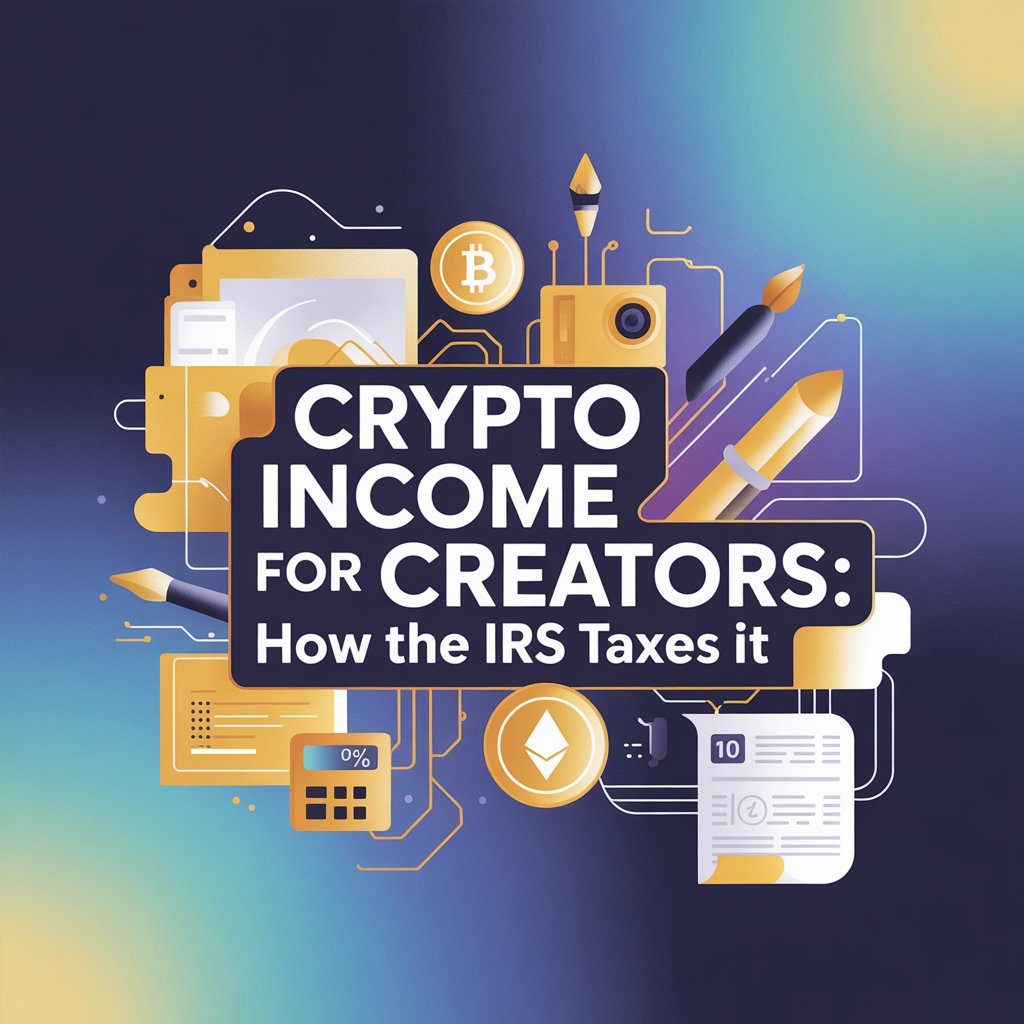 crypto income creators IRS taxes