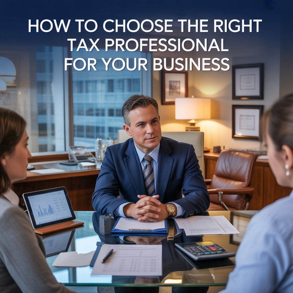 how to choose tax professional business