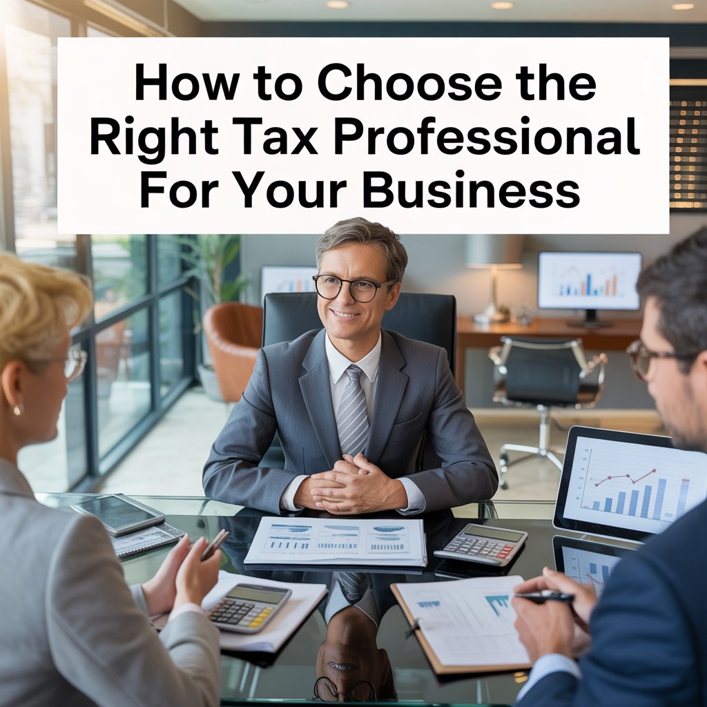 how to choose tax professional business