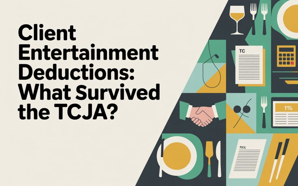 client entertainment deductions TCJA