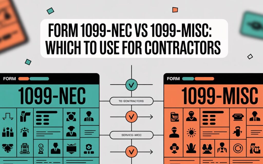 Form 1099-NEC vs 1099-MISC contractors