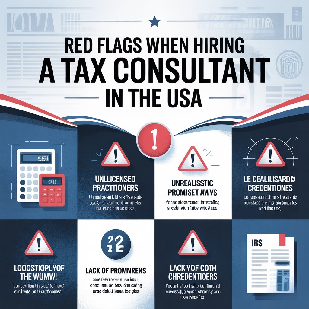 red flags hiring tax consultant USA