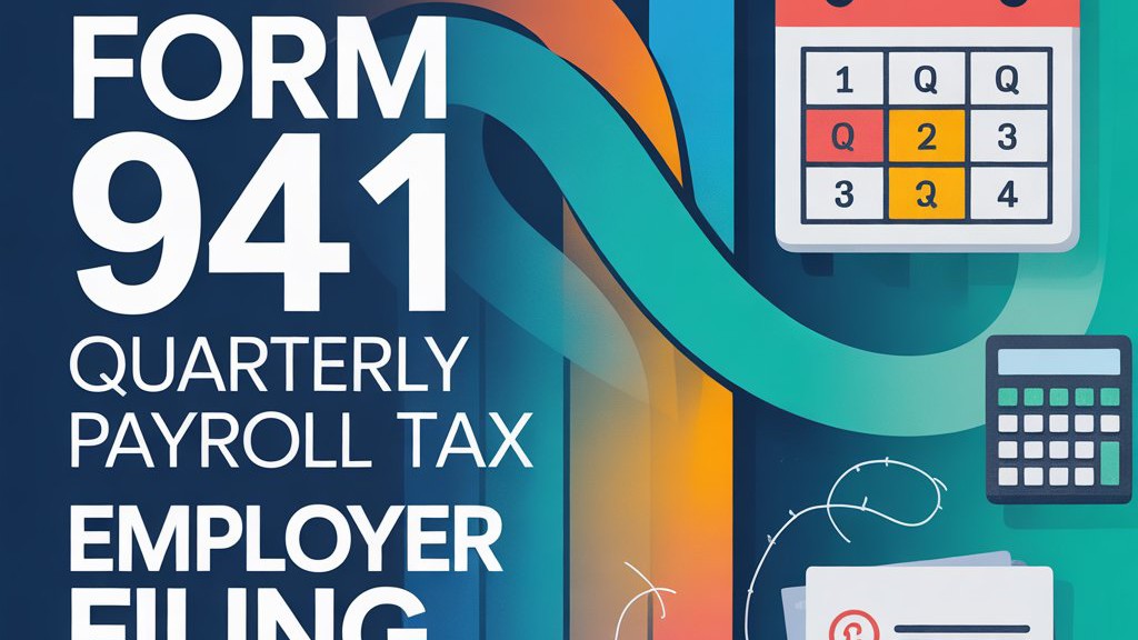 Form 941 quarterly payroll tax employer