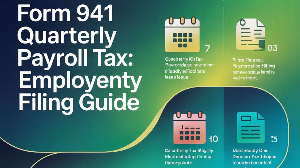 Form 941 quarterly payroll tax employer
