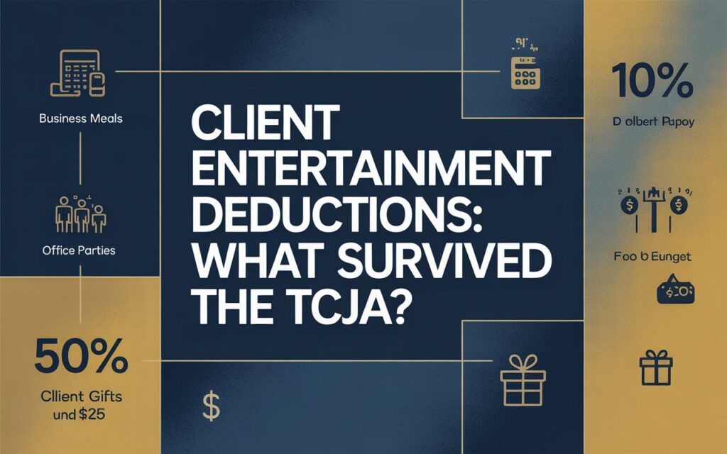 client entertainment deductions TCJA
