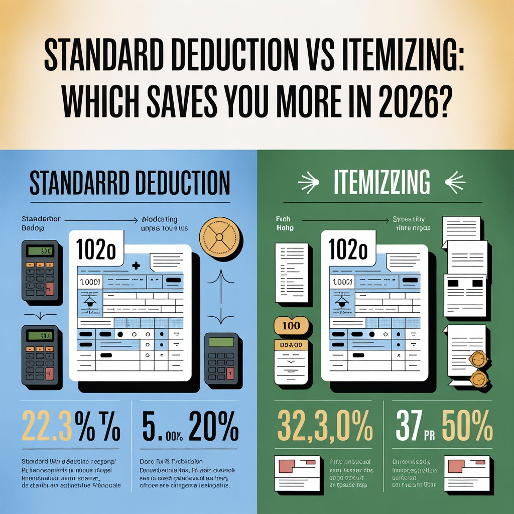 standard deduction vs itemizing 2026