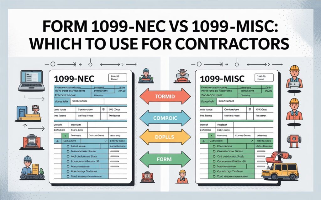 Form 1099-NEC vs 1099-MISC contractors