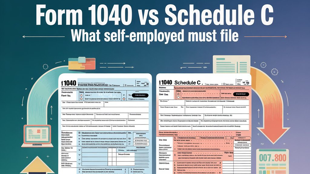 Form 1040 vs Schedule C self-employed