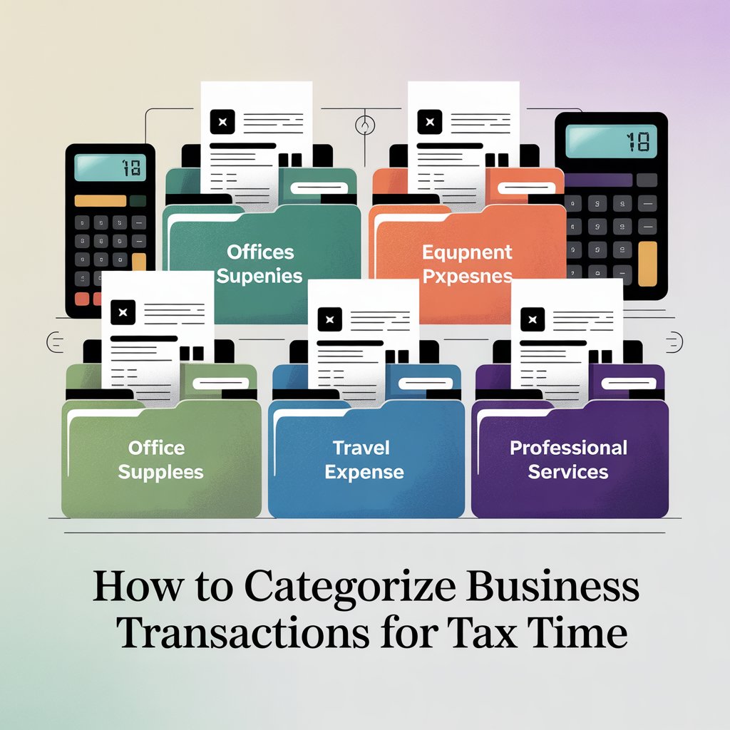 categorize business transactions tax time