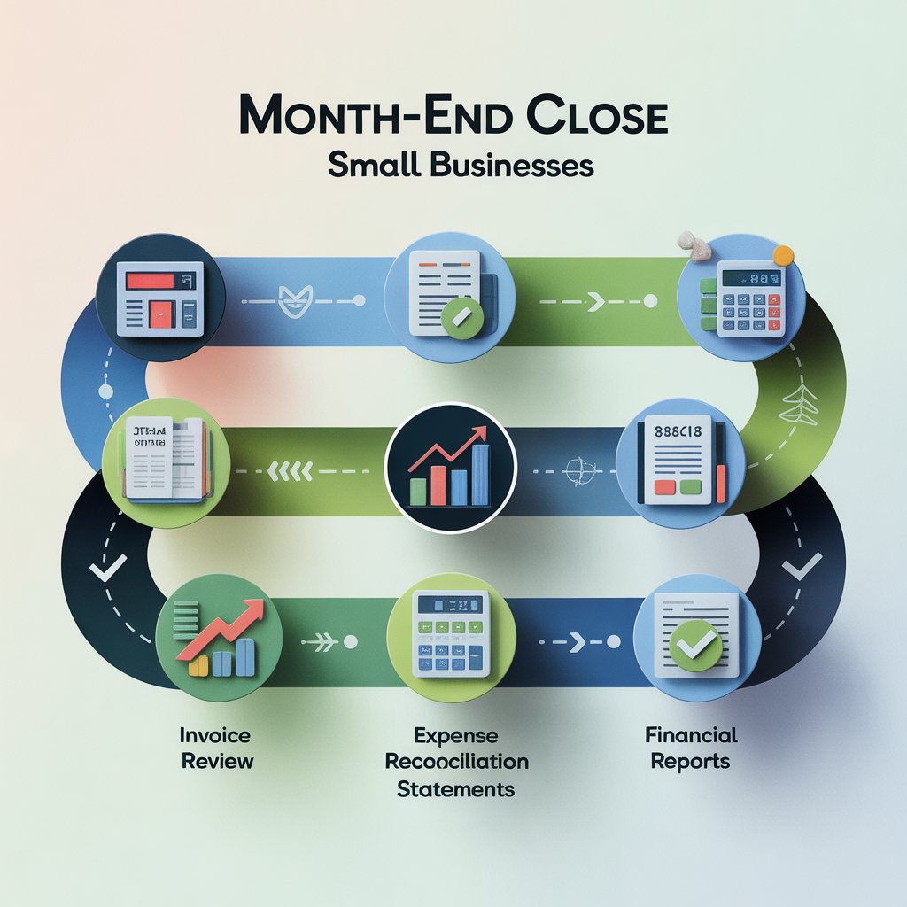 month-end close process small business