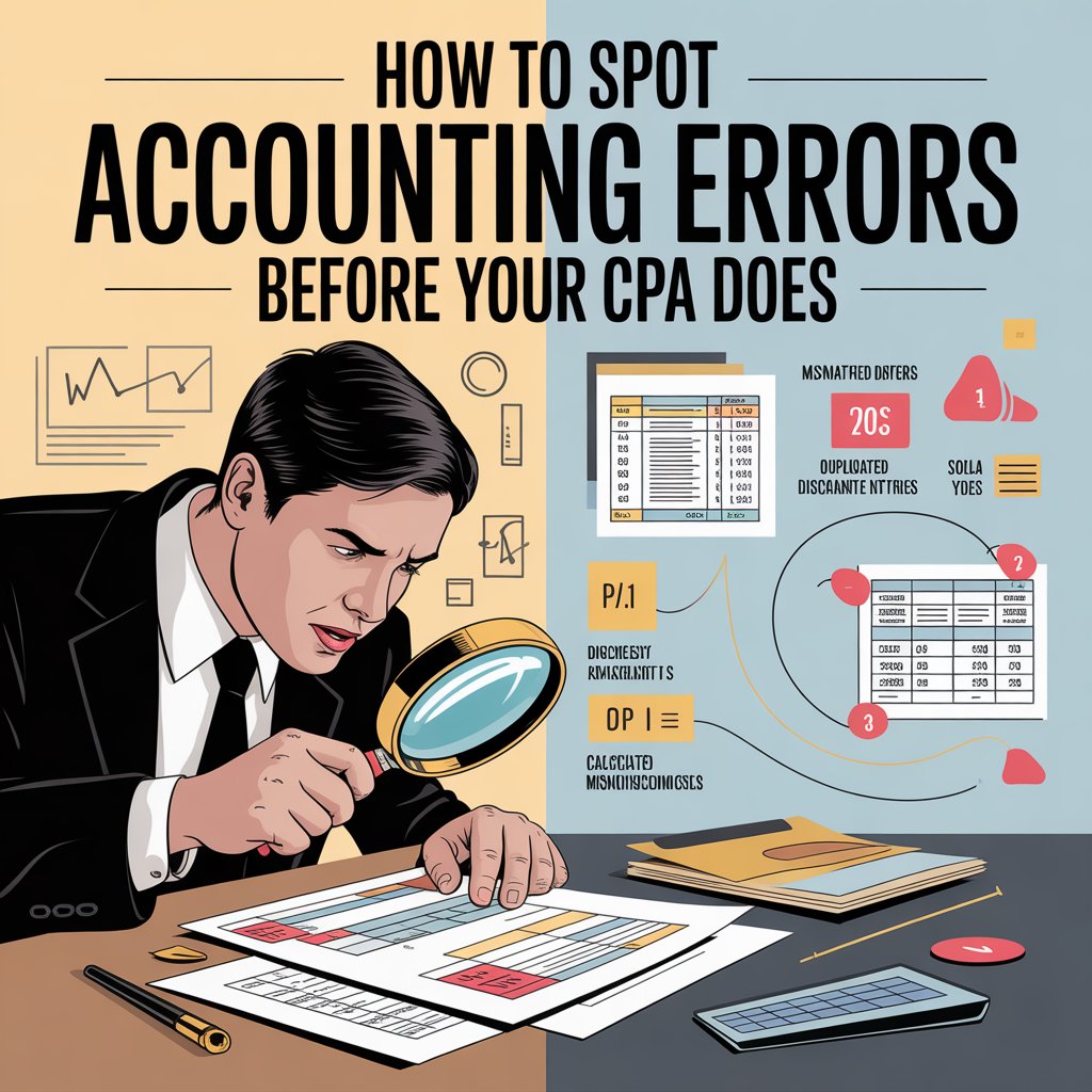 spot accounting errors before CPA