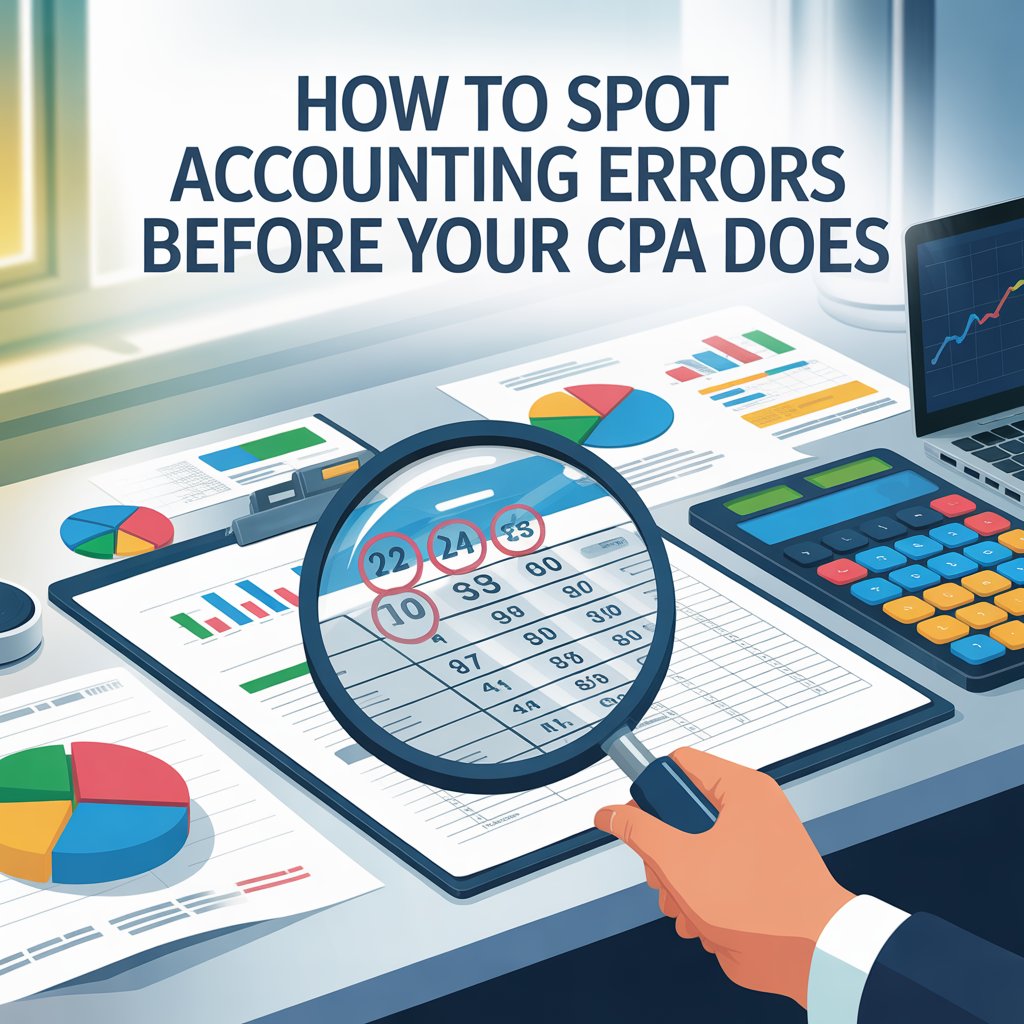 spot accounting errors before CPA