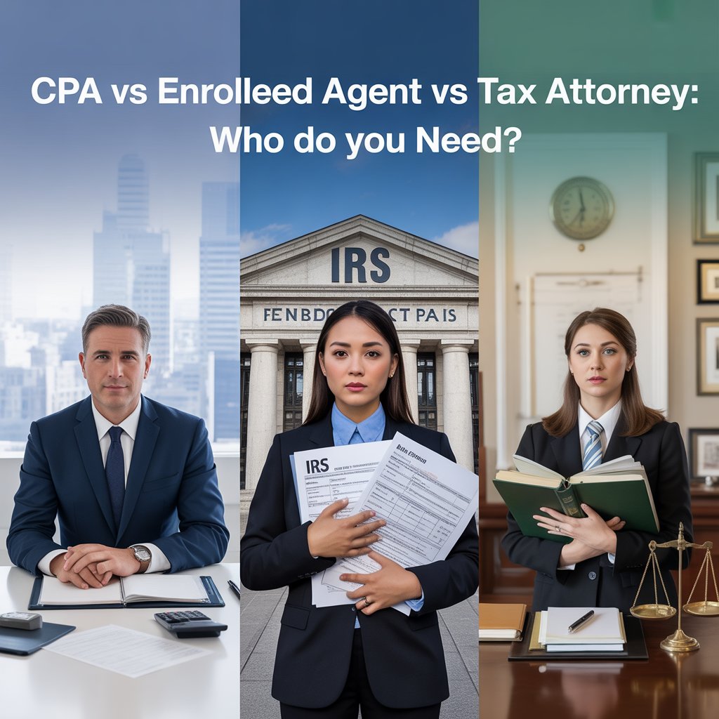 CPA vs enrolled agent vs tax attorney