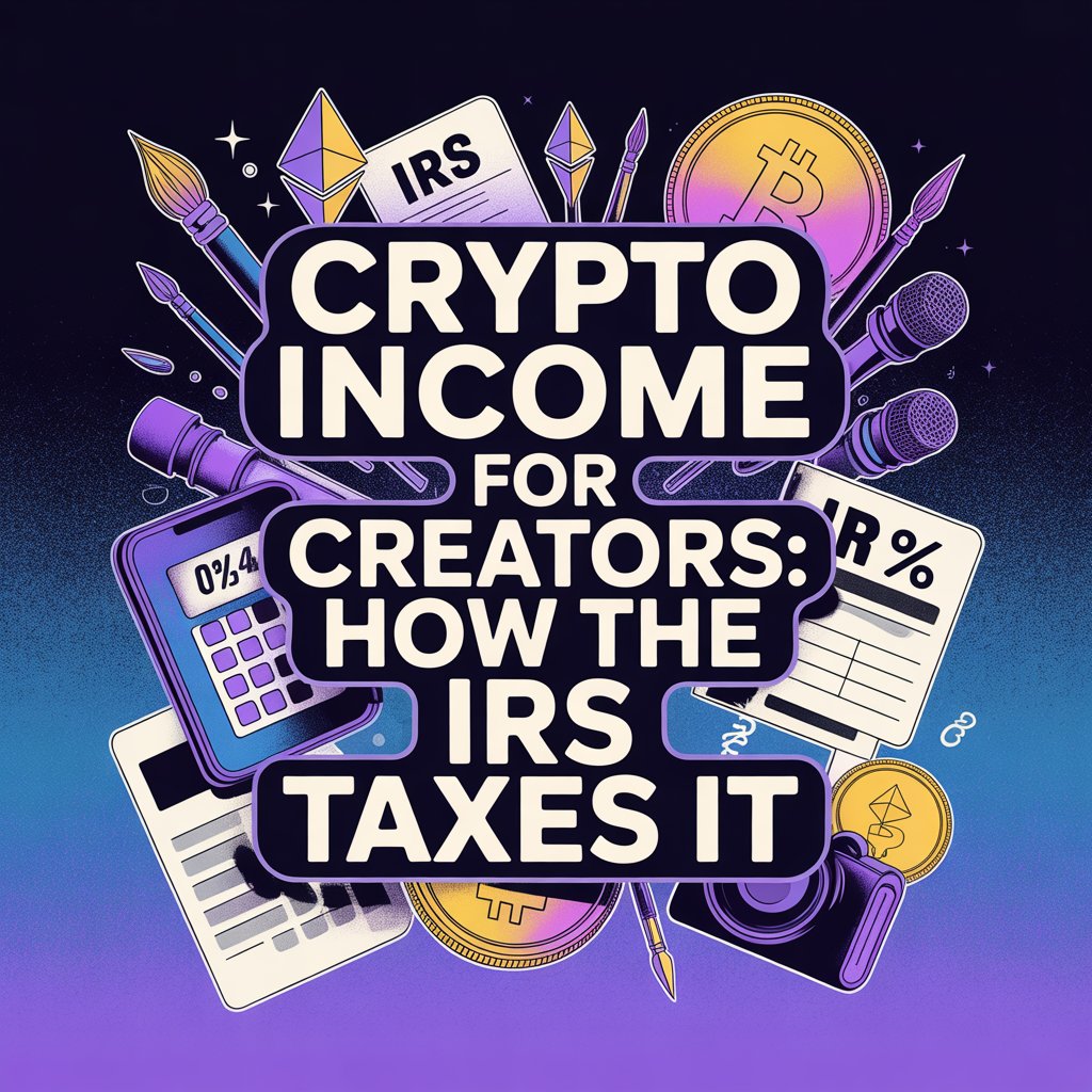 crypto income creators IRS taxes