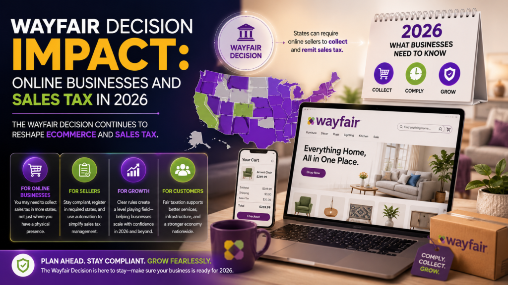 Wayfair decision on online business sales tax